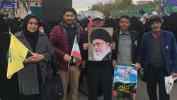 حضور خانواده دانشگاه علوم پزشکی استان سمنان در راهپیمایی حماسه نهم دی ماه